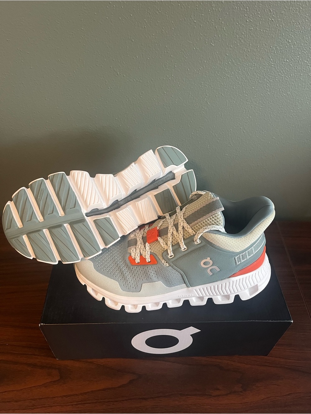 On Cloud Hi Edge Cobble Sea Women’s 5 NIB